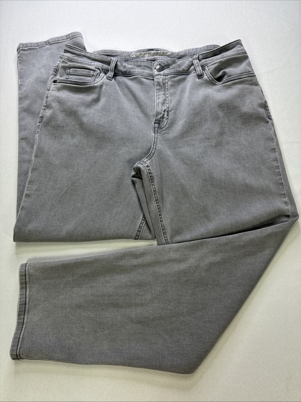 Tommy Bahama Indigo Palms Jeans Gray Midrise Slim Boyfriend Women’s Size 12/29”